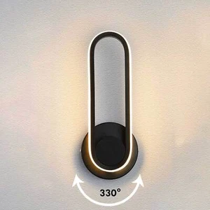 Applique LED moderno regolabile 9W 3 STEP luce 3000K 4000K 6000K lampada parete - Imagen 1 de 8