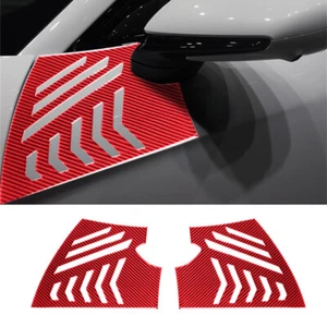 Red Carbon Fiber Front Side Fender Panel Decor Trim For Porsche Taycan 2019-2022 - Bild 1 von 10