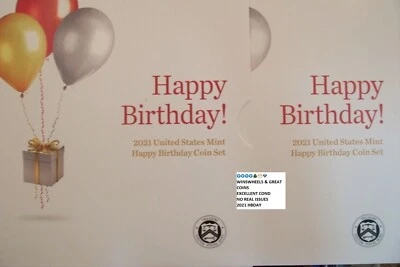 2021 S HAPPY BIRTHDAY 5 COIN SET 💰😍💎US MINT - Image 1 of 4