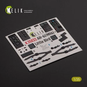 AH-6J/MH6J Little Bird Interior 3D Decals (Kitty Hawk/Zimi) Scale 1:35 K35033 - Picture 1 of 5