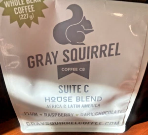 GRAY SQUIRREL COFFEE CO HOUSE BLEND PLUM/RASPBERRY/DARK CHOCOLATE - Picture 1 of 3