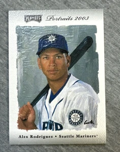 *2003 Playoff Retratos Materiales Plata #139 Alex Rodriguez Jsy 25/50!!! - Imagen 1 de 2