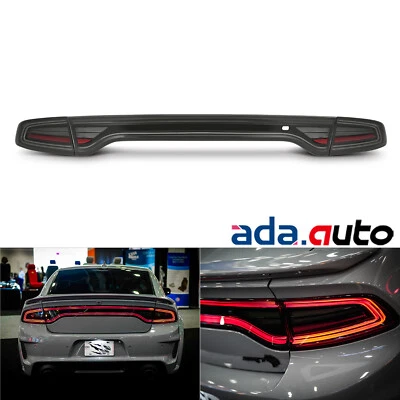 Fit 15-23 Dodge Charger MKII NOVA-Series Prismatic LED Tail Lights Alpha-Black - Image 1 of 4