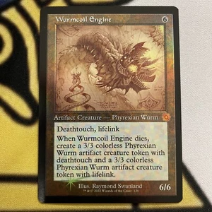 FOIL - Wurmcoil Engine - Retro Schematic - NM - The Brothers' War - MTG - Picture 1 of 2