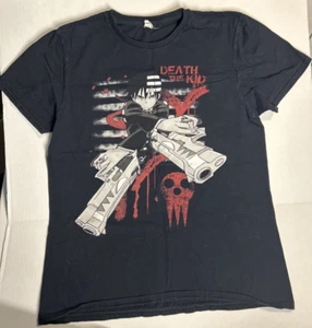 Anime Death The Kid Medium Black T-Shirt - Picture 1 of 8