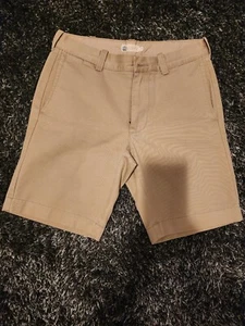 J. CREW Herren vorne flach beige Chino Shorts Größe 29, Länge: 8,5" - Bild 1 von 3