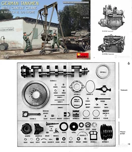 MiniArt / soldati tedeschi + gru a portale + motore Maybach HL 120 + istruzioni scala 1:35 - Foto 1 di 24