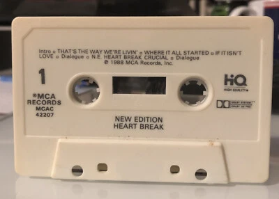 RARE OOP New Edition CASSETTE TAPE Heart Break BELL BIV DEVOE r&b MCAC 42207 - Image 1 of 4