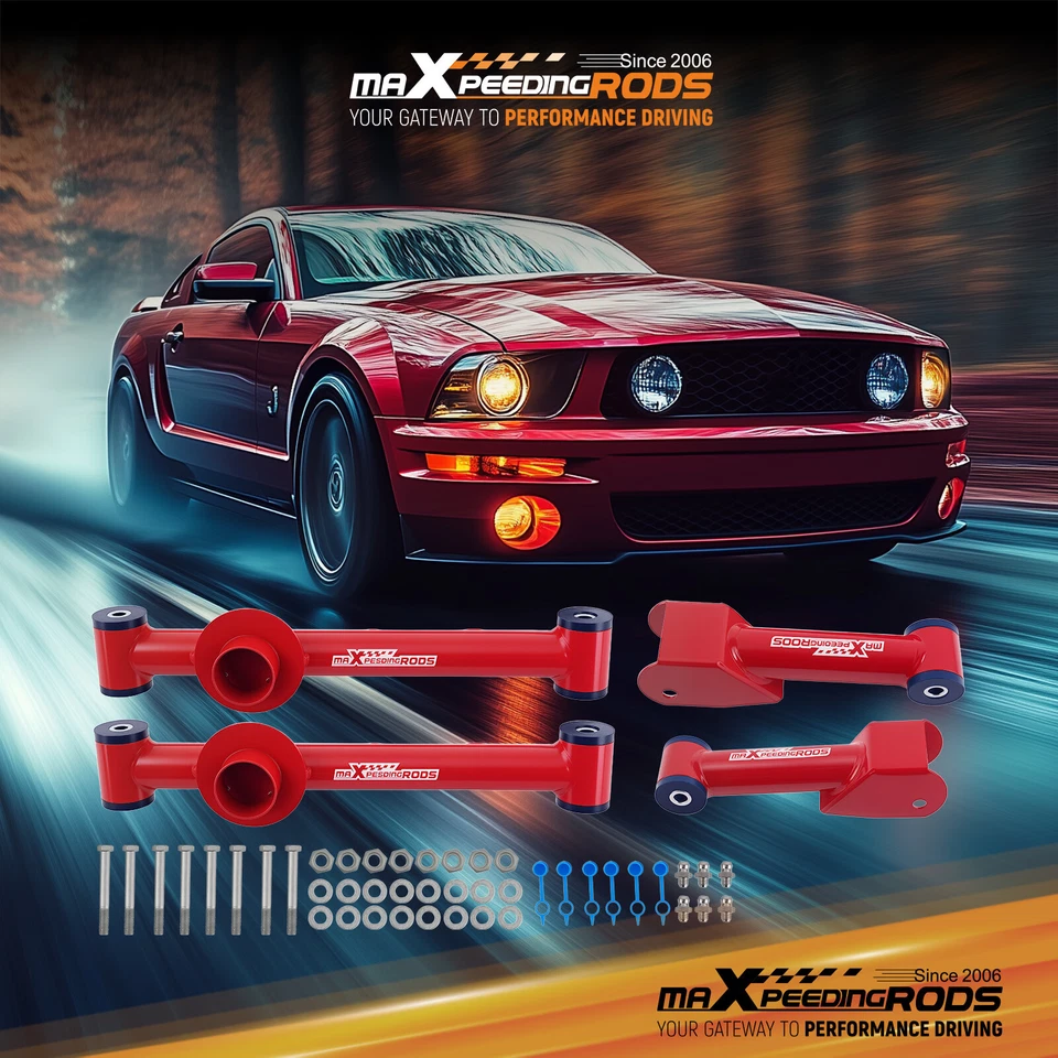Tubular Upper Lower Rear Control Arm Kit For Ford Mustang 79-04 Mercury Capri 86 - Image 1 of 4