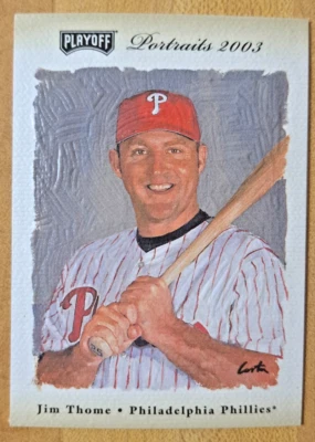 2003 Playoff Portraits Bege Paralelo /250 Jim Thome #78 SP - Imagem 1 de 3
