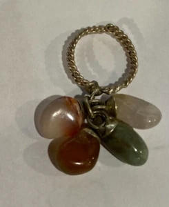 Sterling Silber Rohschliff Edelstein Ringe (4 Steine) aus New Orleans Vintage - Bild 1 von 2