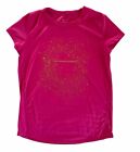All In Motion Girls Size 10/12 L Large Pink Shirt Active Athletic Top Summer EUC