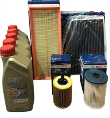 KIT TAGLIANDO 4 FILTRI BOSCH 5 LITRI LT CASTROL 5W30 5W-30 PER VW GOLF V 1.9 TDI - Image 1 of 4