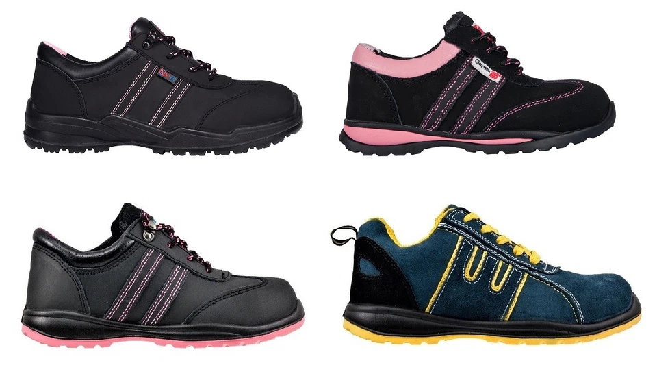 SPORTLICHE DAMENSCHUHE ARBEITSSCHUHE URGENT NIZO S1 DAMEN SICHERHEITSSCHUHE ROSA - Bild 1 von 1