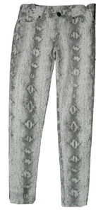 The Real McCoy Jeans Bootlegger Women's Size 26w 33L Paradise Snake Print Gray - Picture 1 of 5