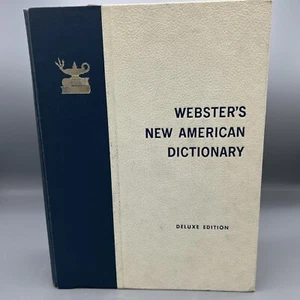 Webster's New American Dictionary Deluxe Edition großer Typ 1966 7 Pfund schwer *LESEN - Bild 1 von 17