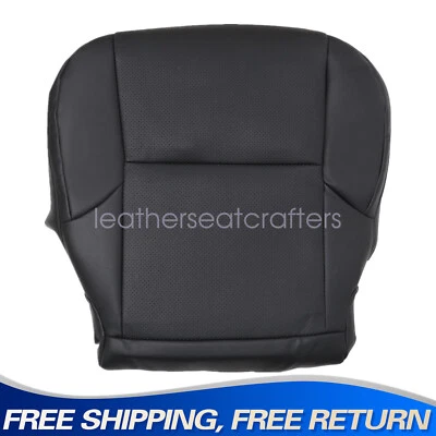 Cubierta de asiento de cuero perforada inferior del conductor negra para Lexus GX460 2010-2017 Foto 1 de 4