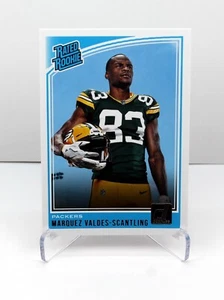 2018 Panini Donruss Rated Rookie Card #336 Marquez Valdes-Scantling Packers RC - Picture 1 of 1