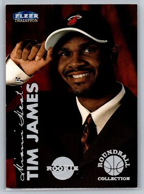 Colección Fleer Tradition Roundball 1999-00 Tim James #217TJ novato radiocontrol Foto 1 de 2