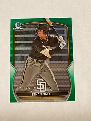 Ethan Salas 2023 Bowman Draft Chrome BDC-1 Green Refractor /99 🔥 🔥 🔥