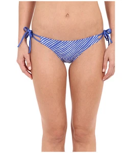 ECHO DESIGN PARADISE WEAVE STRAPPY TIE BIKINI SWIM BOTTOMS BLUE SMALL NEW! $78 - Picture 1 of 4