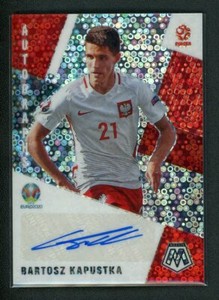 2021 BARTOSZ KAPUSTKA AUTO PANINI MOSAIC UEFA EURO2020 DISCO AUTOGRAPHS