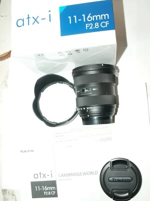 TOKINA ATX-i 11-16mm F2.8 CF AF NEW ZOOM Lens for Nikon with FULL USA WARRANTY  - Image 1 of 3