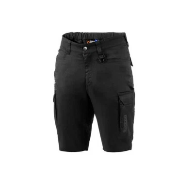 Sparco FTW Hawaii Bermuda Work Shorts Black/Navy Blue Workwear - Image 1 of 4