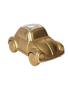 VW Volkswagen Bug Reloj Analógico Metal (sin probar) Coche Automóvil Dorado - Imagen 1 de 5