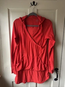 Athleta Wick It Wader Hooded Coverup Coral Size Small - Picture 1 of 4