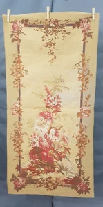 Vintage French Beautiful Froral Scene Wall Hanging Tapestry 117x58 cm - Picture 1 of 14