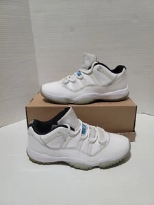 Air Jordan 11 Low Legend Blu Retrò 10.5M Bianco 2021 AV2187-117 NO BX REP INSOL - Foto 1 di 10
