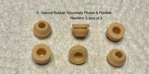 THORENS TD MK2 MKII TD121 124 134 135 184 224 225 NATURAL RUBBER MOTOR GROMMETS - Picture 1 of 1