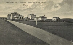 syria, JERABULUS DJÉRABLISSE جَرَابُلُس, Baghdad Railway Station (1927) Postcard - Imagen 1 de 2