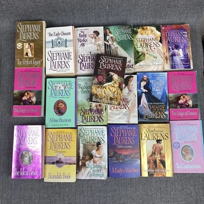 Stephanie Laurens Lot of 19 Paperback Romance Books, Ryder, Bride, Temptation... Foto 1 de 4