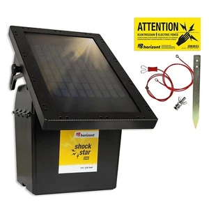 Recinzione elettrica solare 9 V / 12 V - shockstar S40 con pannello solare - Foto 1 di 6