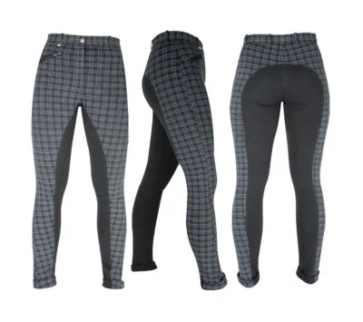 Hy PERFORMANCE Damen Harby Everyday kariert Vollsitz-Stechblätter marineblau/schwarz 24-32"