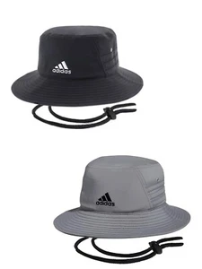 adidas Aeroready Unisex Victory UPF 50+ Bucket Hat, NEW Black or Grey OSFM - Picture 1 of 21