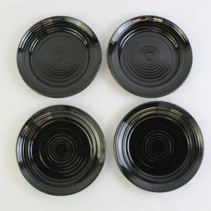 4er Set CAC China Tango-Muster Schwarz Brotteller 7,5" Langlebiges Porzellan - Bild 1 von 5