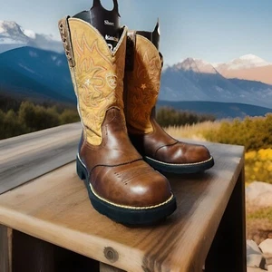 Ariat Damen Größe 7,5 B Cowboy Westernstiefel 16704 Rodeo Stars - Bild 1 von 10