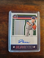 2023 USA Stars Stripes Silhouettes Signatures Jerseys Drew Beam Auto 195/200 SP