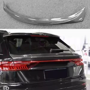 For Audi Q8 SQ8 SUV 2019-2023 Carbon Fiber Rear Tail Trunk Door Spoiler Wing - Picture 1 of 9
