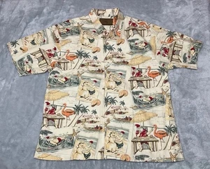 Clearwater Outfitters Hawaiihemd Santa Beach Weihnachten Gr. XL Kurzarm - Bild 1 von 8