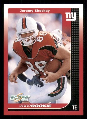 2002 Score #294 Jeremy Shockey RC - Image 1 of 2