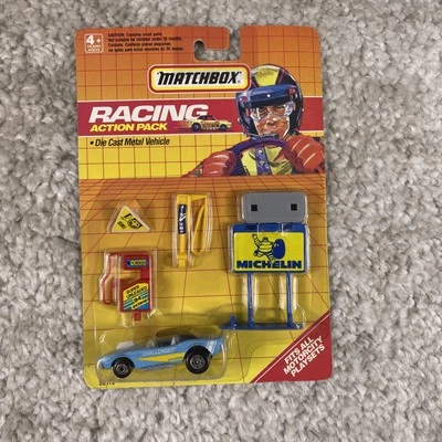 Vtg Matchbox Action Pack  Dodge Challenger Blue Racing Die Cast Metal Motorcity - Image 1 of 4