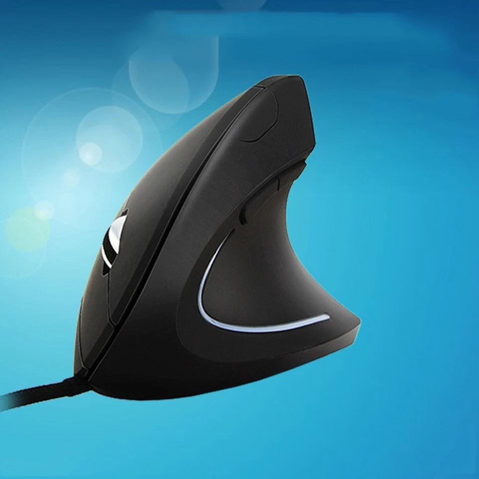  Ergonomic Optical USB Vertical Mouse Adjustable 800/ 1200/ 2000/ 3200 DPI Mouse - Image 1 of 4