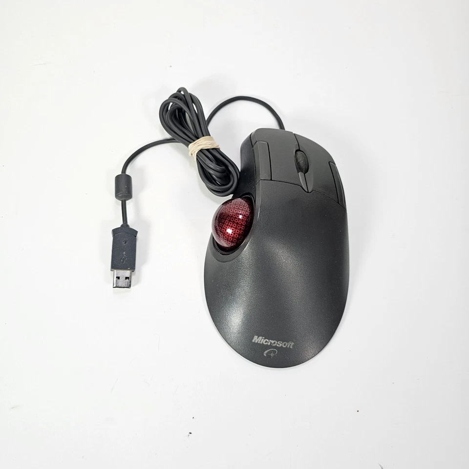 Microsoft Trackball Optical 1.0 Trackball Mouse X05-87475 USB Wired - Image 1 of 4