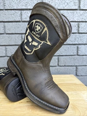 Botas de Vaquero ARIAT Cuello Áspero XT VentTEK Workhog Cuero Occidental Niños Talla 3.5 Foto 1 de 4