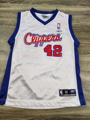 Camiseta deportiva Reebok LA Clippers marca Elton #42 NBA juvenil niño mediana (10-12) blanca Foto 1 de 4