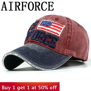 Gorra de béisbol ajustable bandera americana deportes al aire libre sombrero para el sol visera sombrero hip hop - Imagen 1 de 12